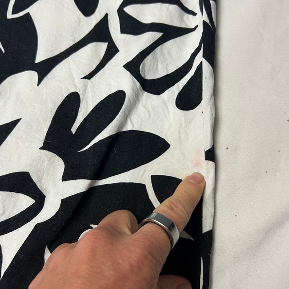 Michael Simon New York XL Skirt Resort Floral Print Pink Flower Cotton Stretch - Picture 9 of 12